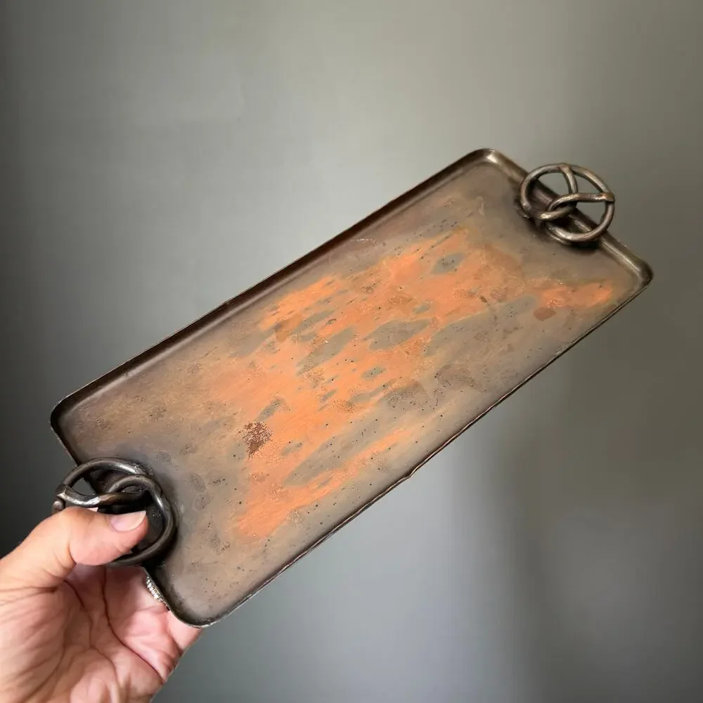 Vintage 1920s-30s Craftsman Studios Laguna Beach Copper Tray